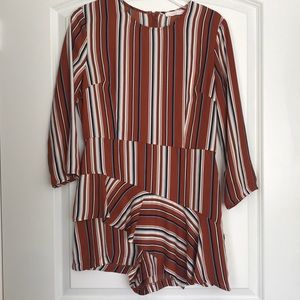 Lush Striped Romper